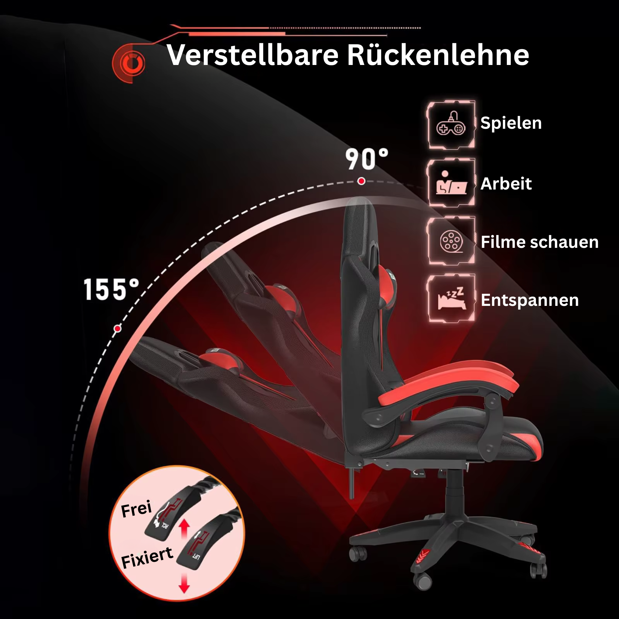 Bigzzia RGB Gamingstuhl – Komfort, Stil & LED-Power für dein Setup